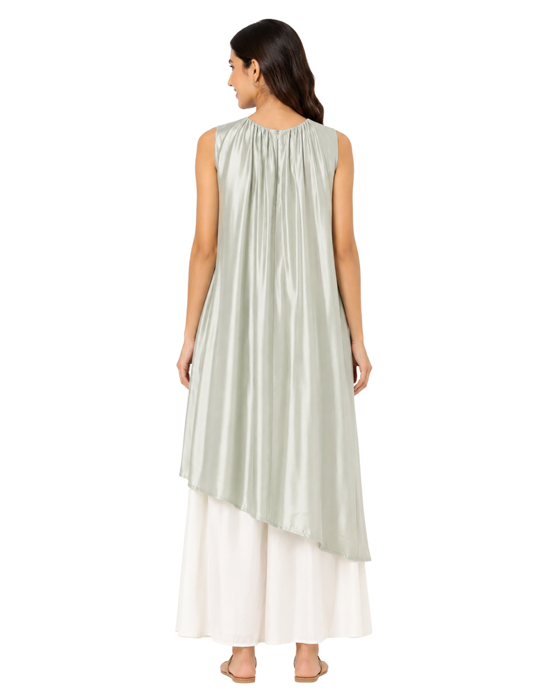 Sage Green Layered Dress