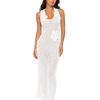 White Crochet Maxi Dress
