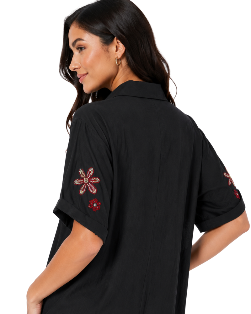 Midnight Bloom Floral Maxi Dress