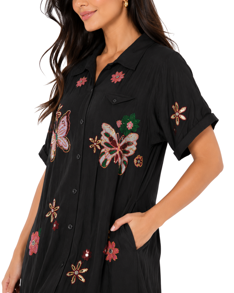 Midnight Bloom Floral Maxi Dress