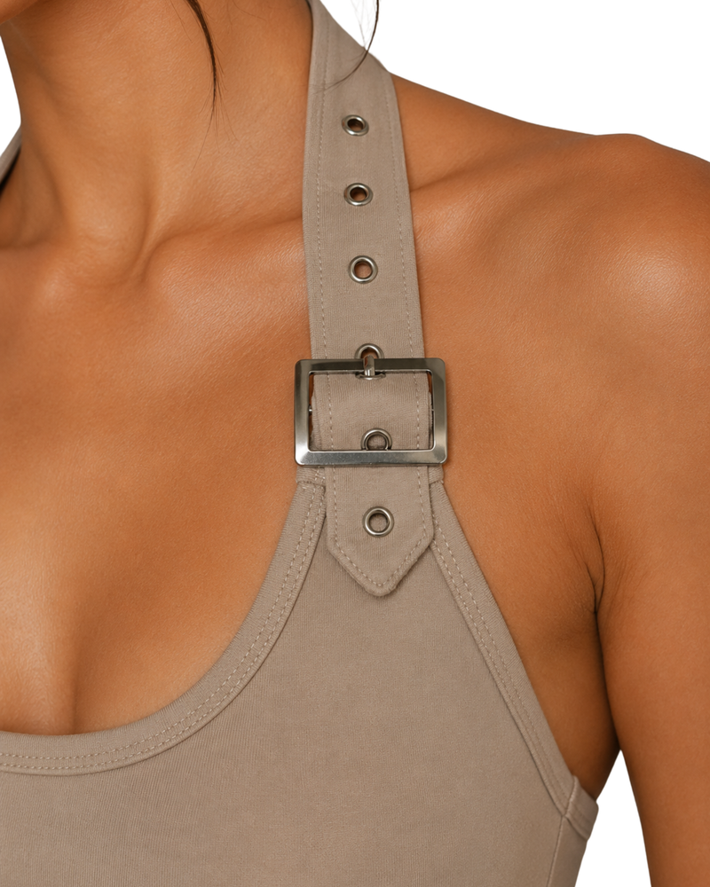 Desert Buckle Halter Top