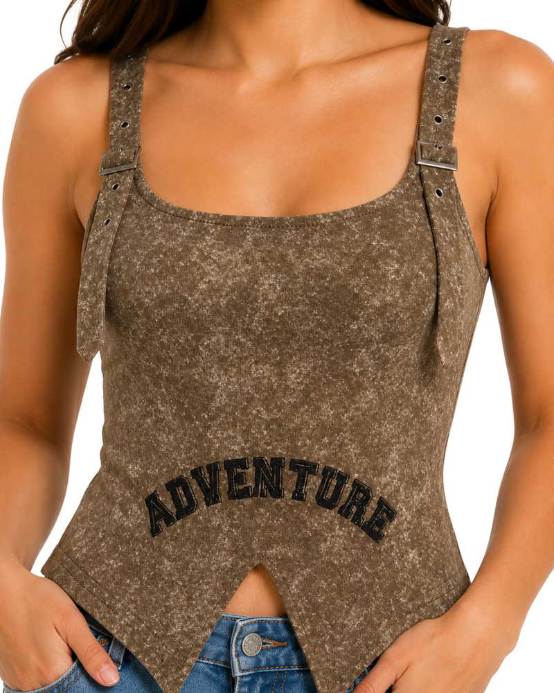 Buckle Strap Tank Top