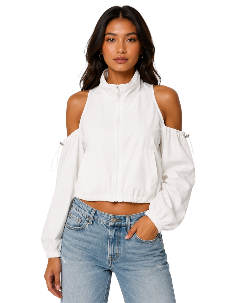 Ivory Rush Cropped Jacket
