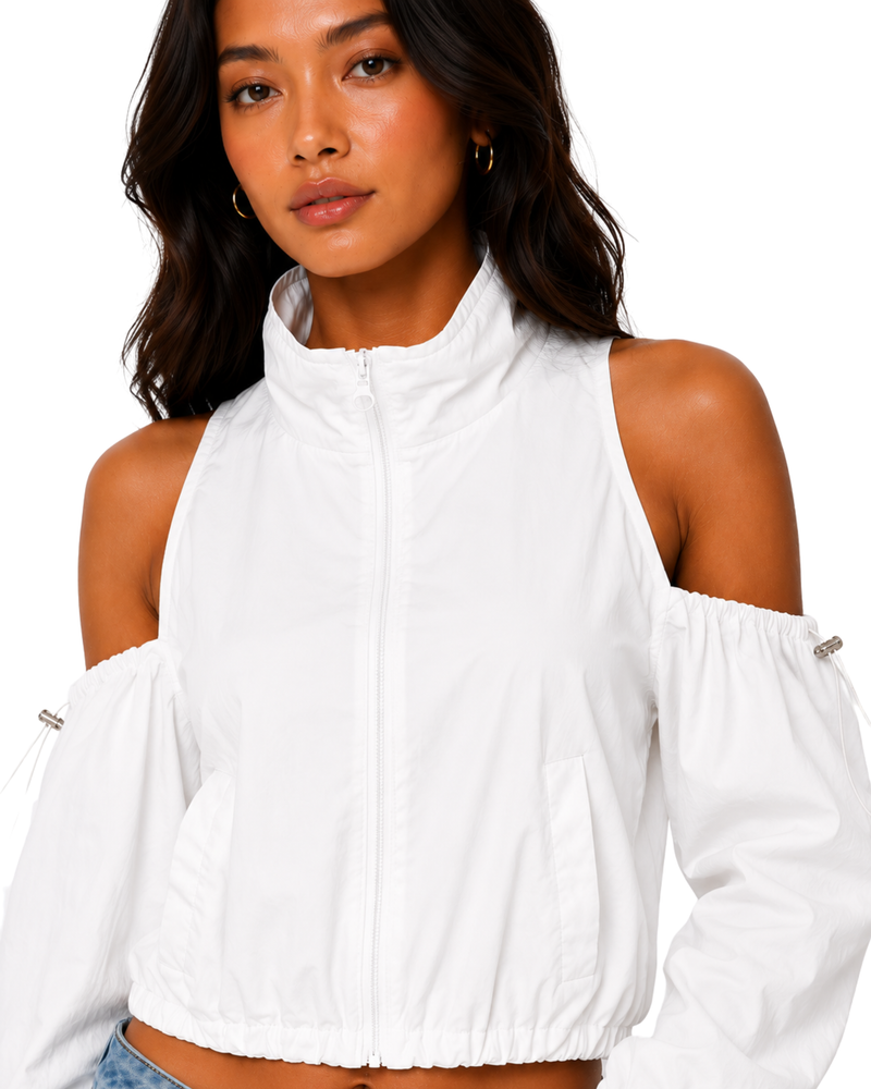Ivory Rush Cropped Jacket