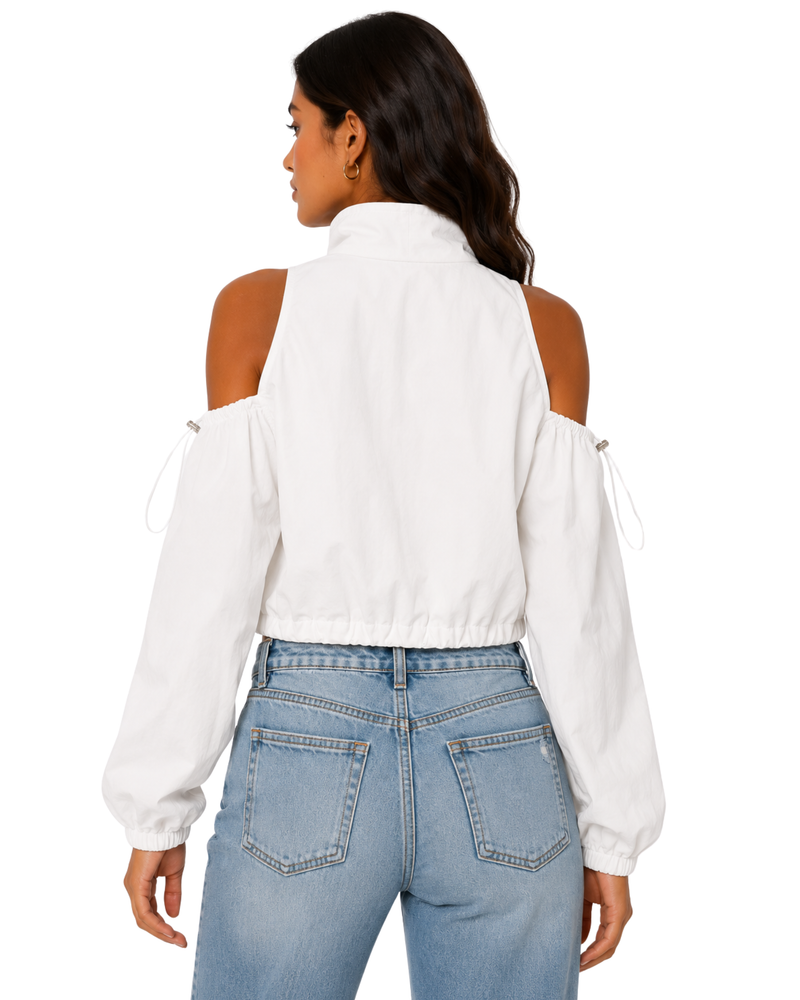 Ivory Rush Cropped Jacket