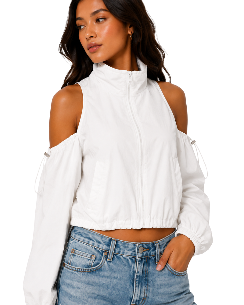 Ivory Rush Cropped Jacket