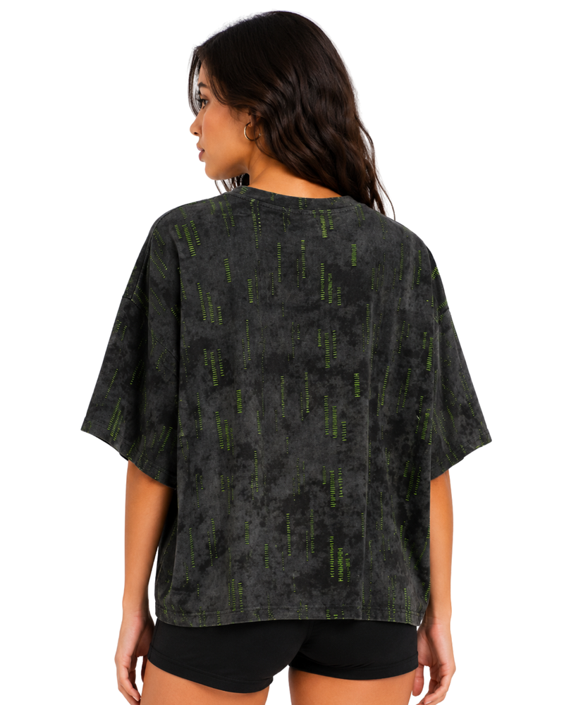 Midnight Matrix Zip Top
