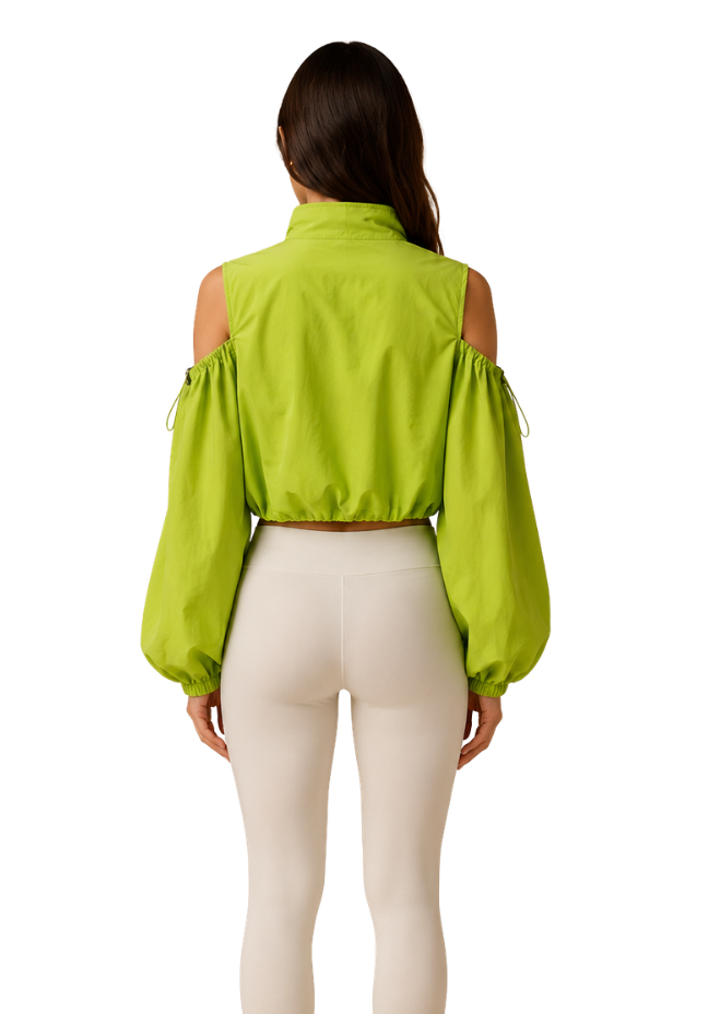 Lime Cut-Out Jacket