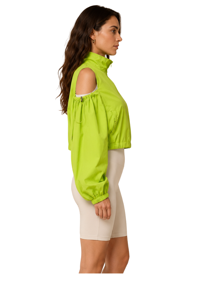 Lime Cut-Out Jacket