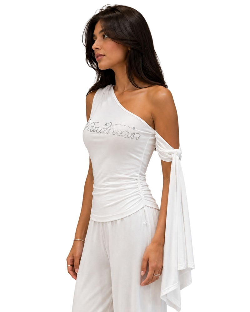 Silver Muse One-Shoulder