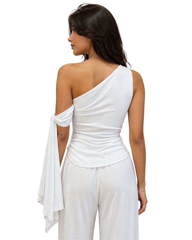 Silver Muse One-Shoulder
