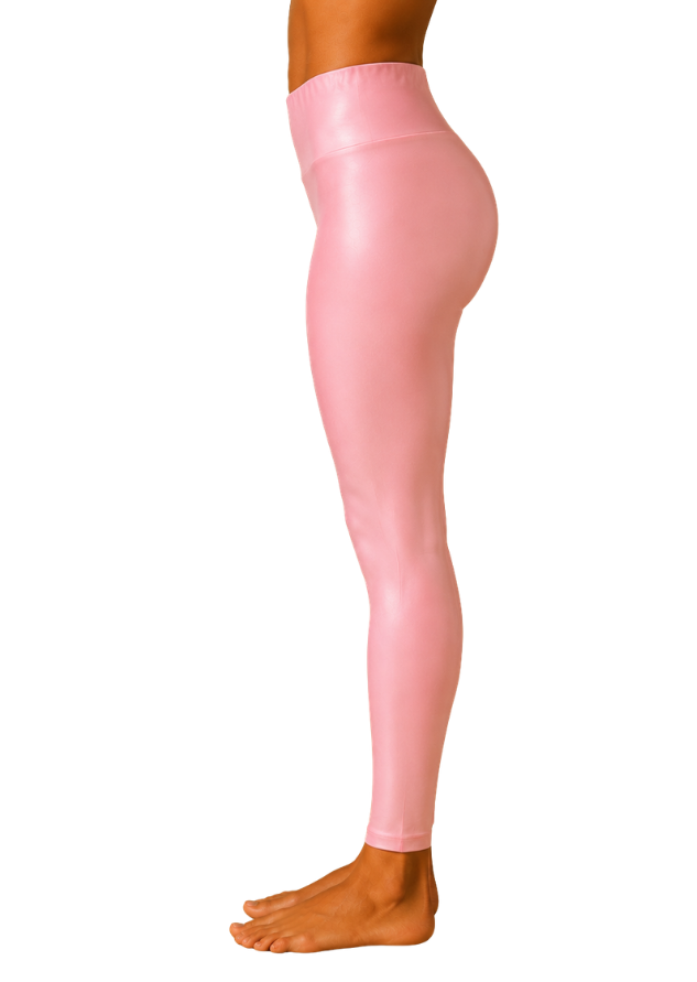 Petal Poise Lustrous Ankle Leggings For Women