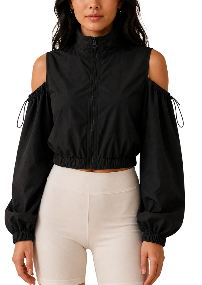 Scarlet Cut-Out Jacket