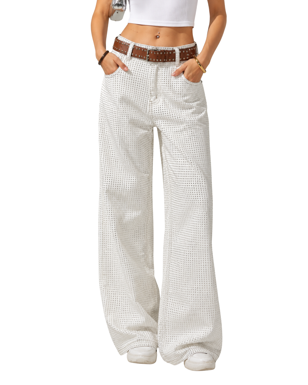 Moonlit Mesh Jeans