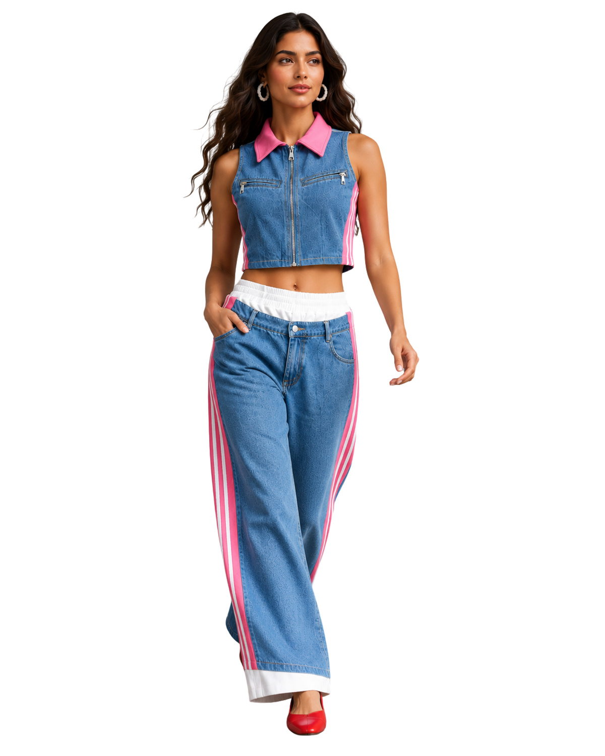 Pink Rush Denim Coord
