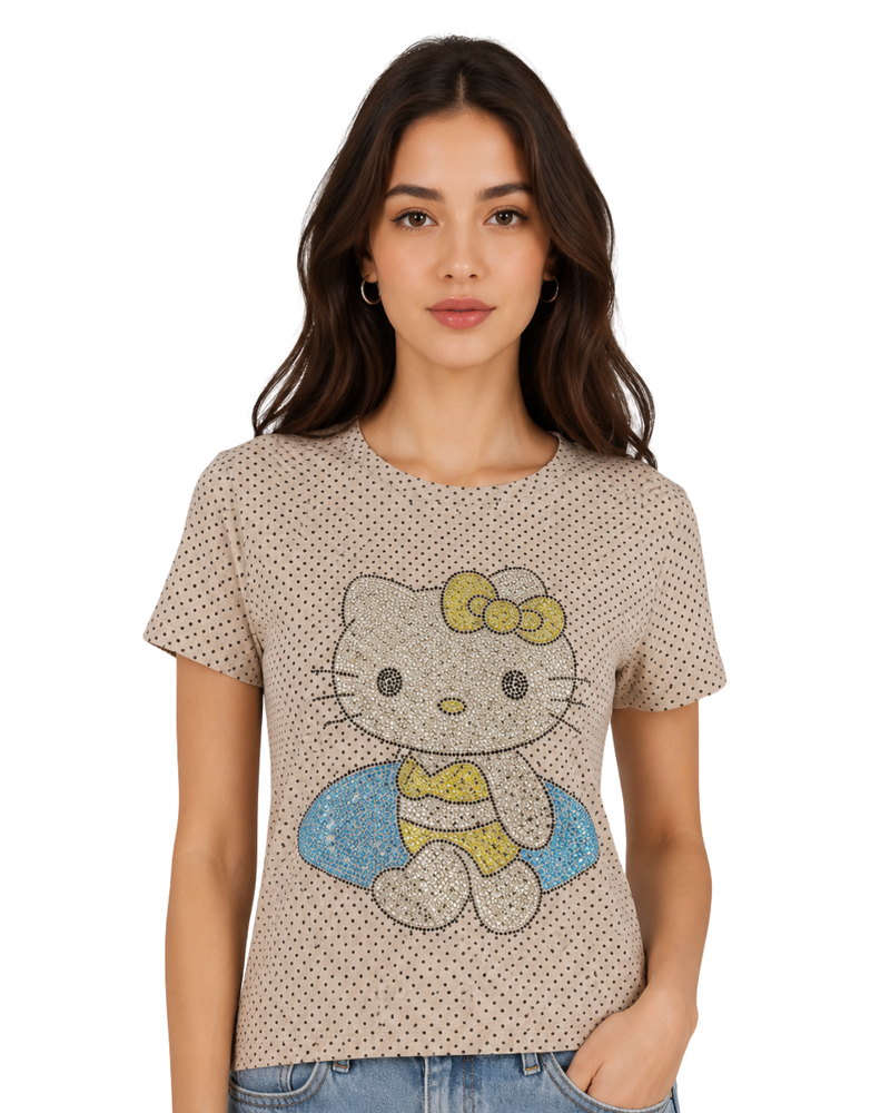 Crystal Kitty Sparkle Tee
