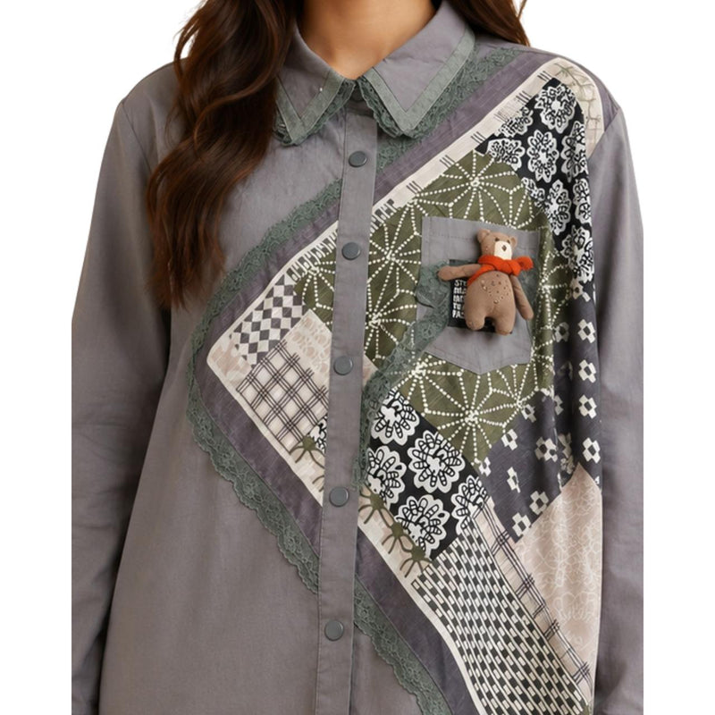 Women's Patchwork Charm Shirt