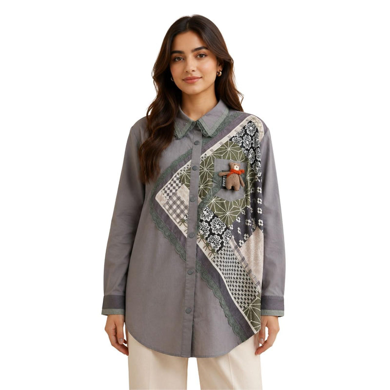 Women's Patchwork Charm Shirt