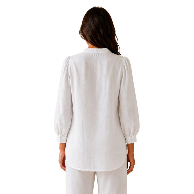 Women's Purely White Cotton Shirt