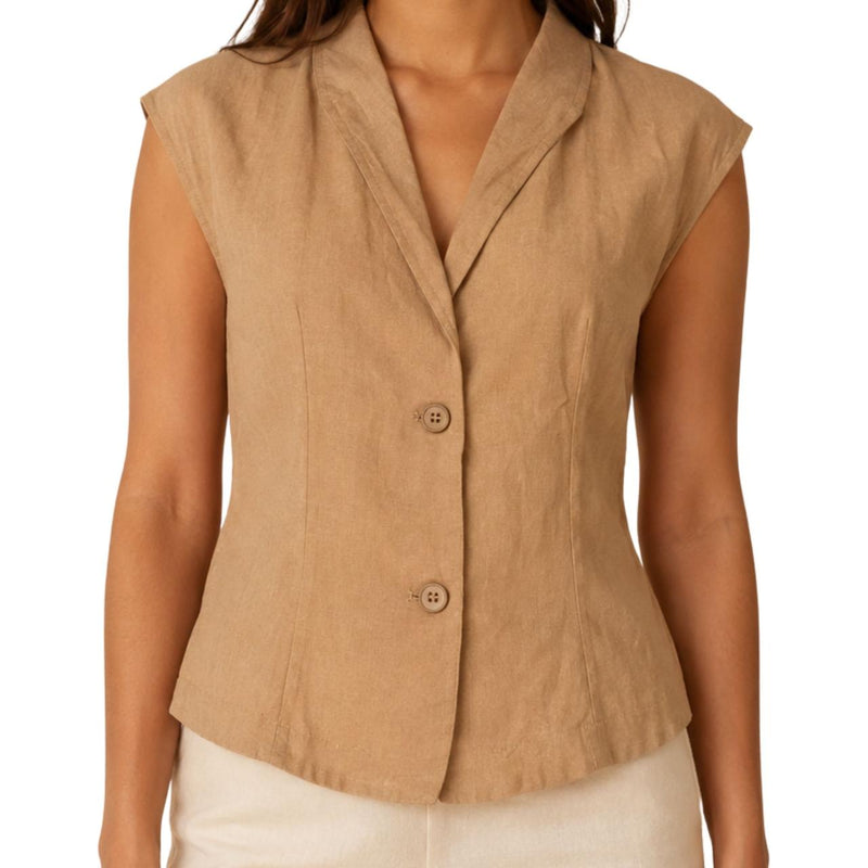 Women's Tailored Vest Top | Trendy Sleeveless Fashion Waistcoat