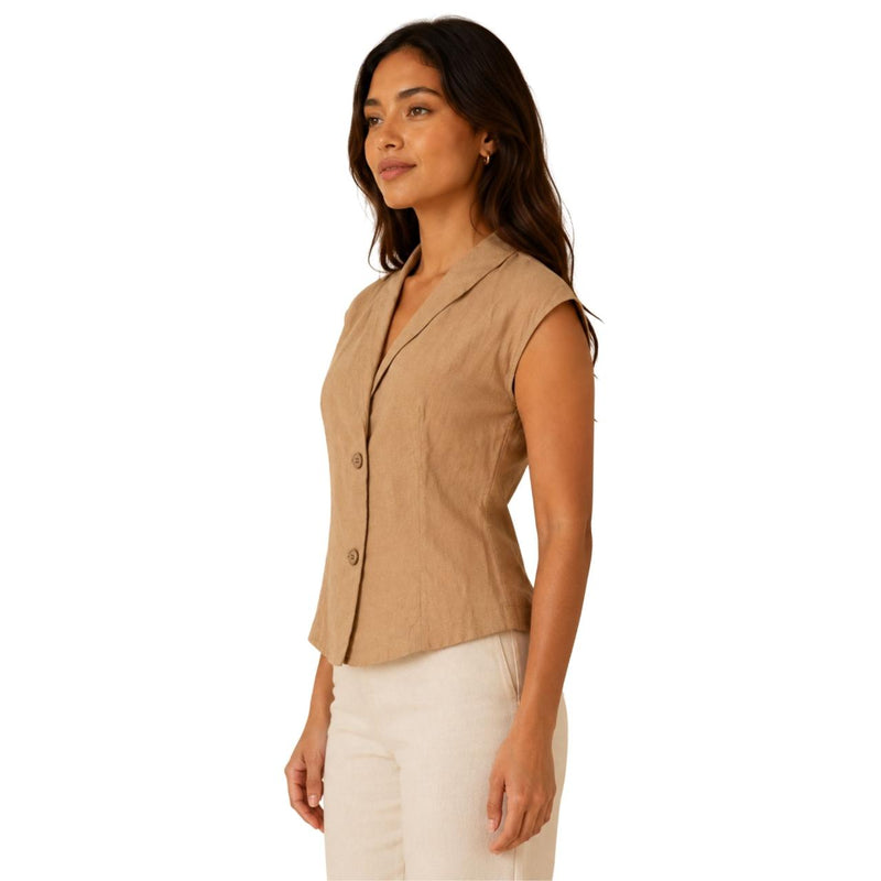 Women's Tailored Vest Top | Trendy Sleeveless Fashion Waistcoat