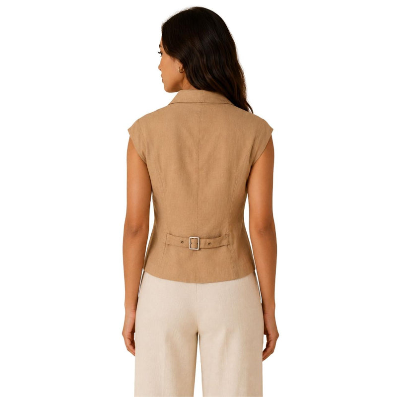 Women's Tailored Vest Top | Trendy Sleeveless Fashion Waistcoat