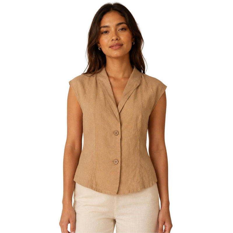 Women's Tailored Vest Top | Trendy Sleeveless Fashion Waistcoat