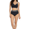 Women black & White Colour blocked Monokini Set