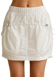 Ivory Utility Mini Skort